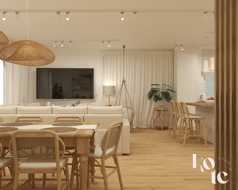 dom w stylu modern farmhouse Długołęka / Wrocław - wizualizacja 15